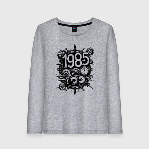 Женский лонгслив 1985 стимпанк / Меланж – фото 1