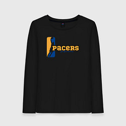 Лонгслив хлопковый женский NBA Pacers, цвет: черный