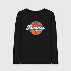 Лонгслив хлопковый женский OKC Thunder 1967, цвет: черный