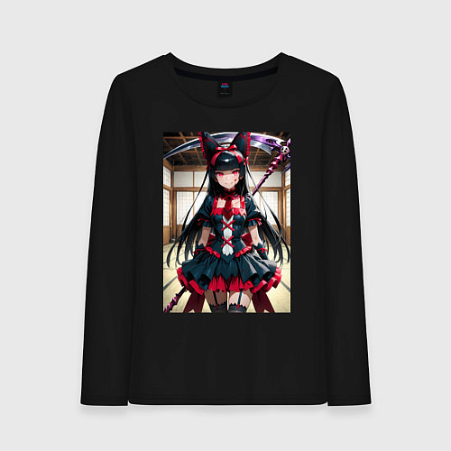 Женский лонгслив Рори Меркурия с алебардой / Черный – фото 1