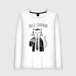 Лонгслив хлопковый женский Dale Coopurr, цвет: белый