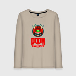 Женский лонгслив Doom eternal logo