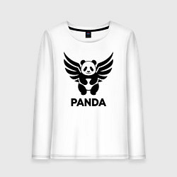 Женский лонгслив Летающая панда