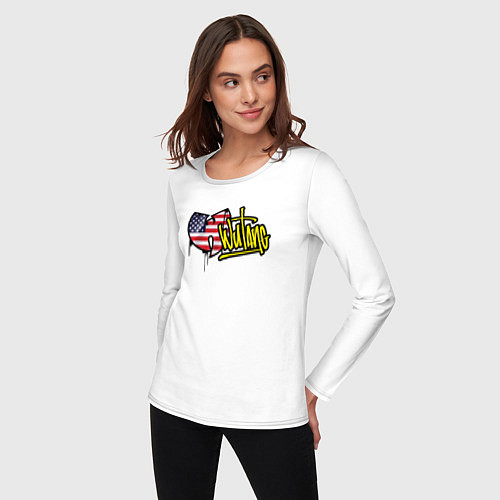Женский лонгслив USA Wu-Tang / Белый – фото 3