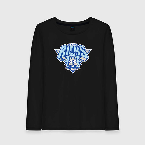 Женский лонгслив New York Ricks / Черный – фото 1