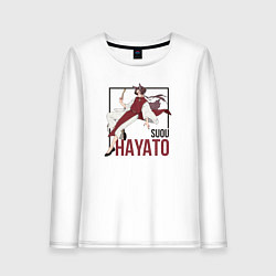 Лонгслив хлопковый женский Hayato - Ветролом, цвет: белый