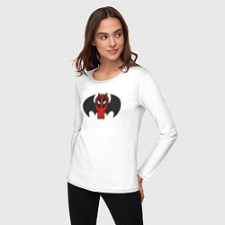 Лонгслив хлопковый женский Batman Deadpool, цвет: белый — фото 2