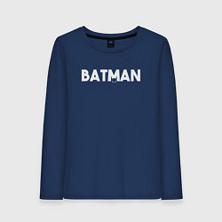 Лонгслив хлопковый женский Batman style, цвет: тёмно-синий