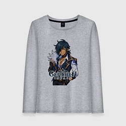 Лонгслив хлопковый женский Кейа Genshin Impact, цвет: меланж