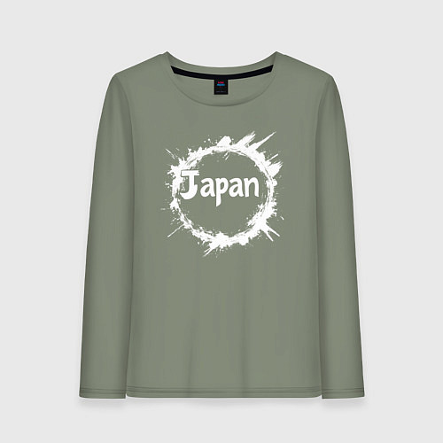 Женский лонгслив Японский круг / Авокадо – фото 1