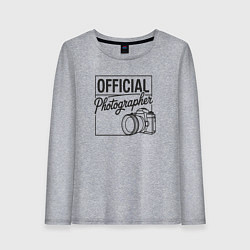 Женский лонгслив Официальный фотограф
