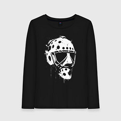 Женский лонгслив Белая хоккейная маска