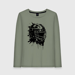 Женский лонгслив Чёрная хоккейная маска