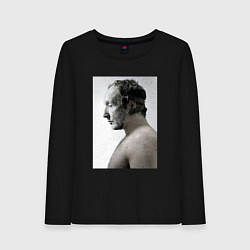 Лонгслив хлопковый женский Пила, цвет: черный