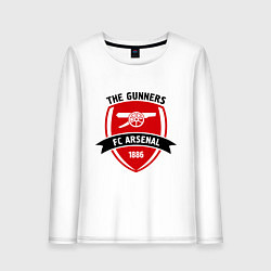 Лонгслив хлопковый женский FC Arsenal: The Gunners, цвет: белый