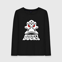 Лонгслив хлопковый женский HC Anaheim Ducks, цвет: черный