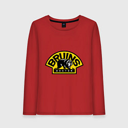 Лонгслив хлопковый женский HC Boston Bruins Label, цвет: красный