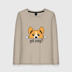 Женский лонгслив Got Corgi