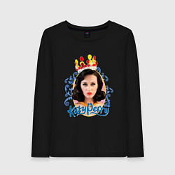Лонгслив хлопковый женский Katy Perry: sweet girl, цвет: черный