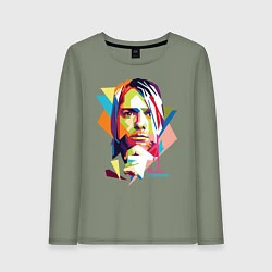 Женский лонгслив Kurt Cobain: Colors