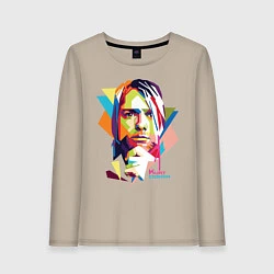 Женский лонгслив Kurt Cobain: Colors