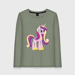 Лонгслив хлопковый женский Принцесса Каденс, цвет: авокадо