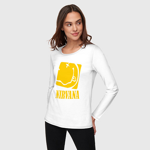 Женский лонгслив Nirvana Cube / Белый – фото 3