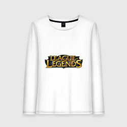 Лонгслив хлопковый женский League of legends, цвет: белый