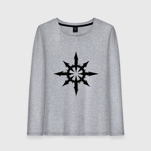 Женский лонгслив Герб Демонов / Меланж – фото 1