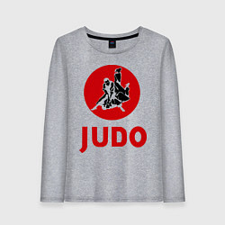 Лонгслив хлопковый женский Judo, цвет: меланж