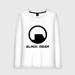 Лонгслив хлопковый женский Black Mesa: Logo, цвет: белый