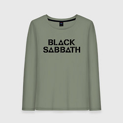 Лонгслив хлопковый женский Black Sabbath, цвет: авокадо