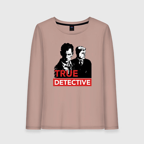 Женский лонгслив True Detective / Пыльно-розовый – фото 1
