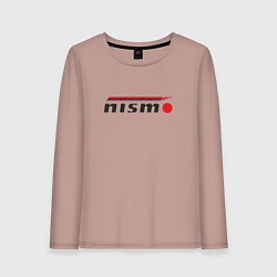 Лонгслив хлопковый женский Nismo, цвет: пыльно-розовый