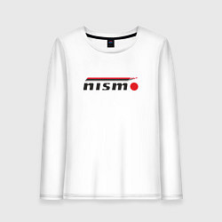 Лонгслив хлопковый женский Nismo, цвет: белый