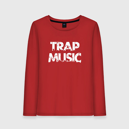 Женский лонгслив Trap music / Красный – фото 1