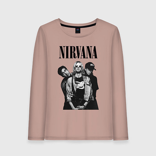 Женский лонгслив Nirvana Group / Пыльно-розовый – фото 1