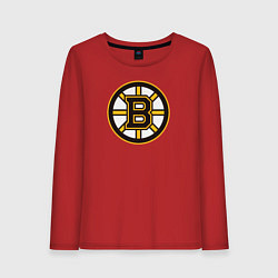 Лонгслив хлопковый женский Boston Bruins, цвет: красный