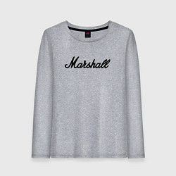 Женский лонгслив Marshall logo