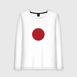 Лонгслив хлопковый женский Япония минимализм, цвет: белый
