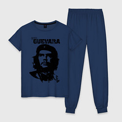 Пижама хлопковая женская Che Guevara, цвет: тёмно-синий