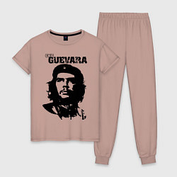Пижама хлопковая женская Che Guevara, цвет: пыльно-розовый