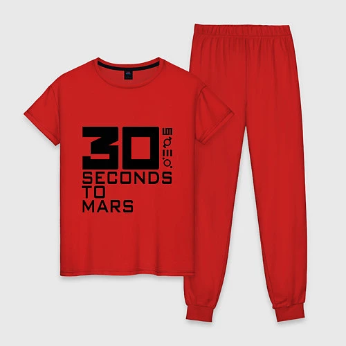 Женская пижама 30 Seconds To Mars / Красный – фото 1
