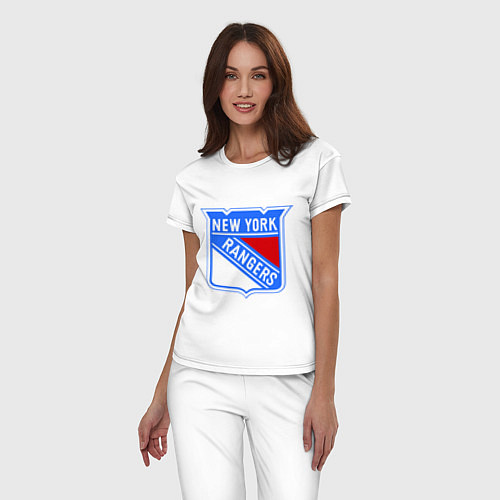 Женская пижама New York Rangers / Белый – фото 3
