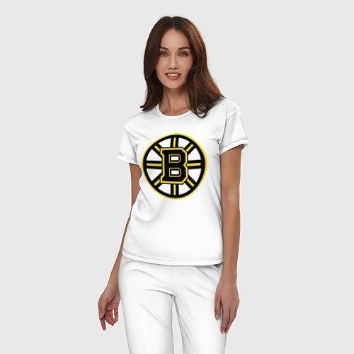 Женская пижама Boston Bruins / Белый – фото 3
