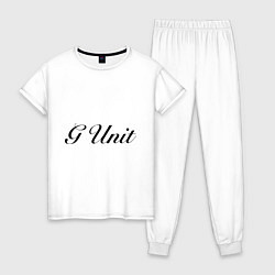 Пижама хлопковая женская G unit, цвет: белый