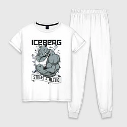 Пижама хлопковая женская Rhino 2 | Iceberg, цвет: белый