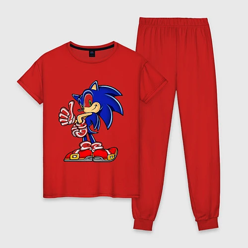 Женская пижама Sonic / Красный – фото 1