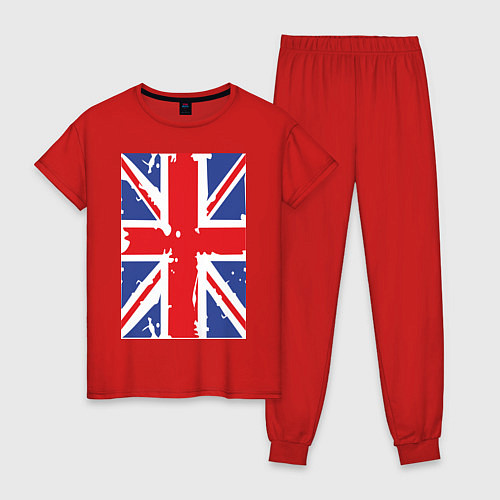 Женская пижама Британский флаг / Красный – фото 1