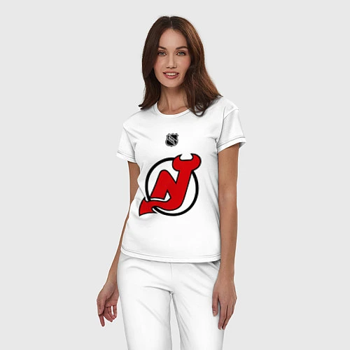 Женская пижама New Jersey Devils: Kovalchuk 17 / Белый – фото 3